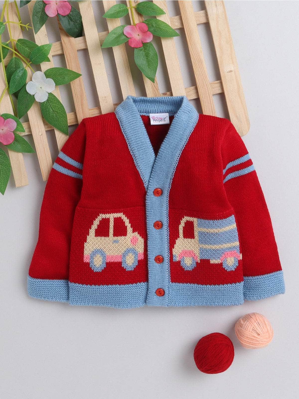 Little Angels Tiny Wheels Knit Adventure Cardigan Tiny Wheels Knit Adventure