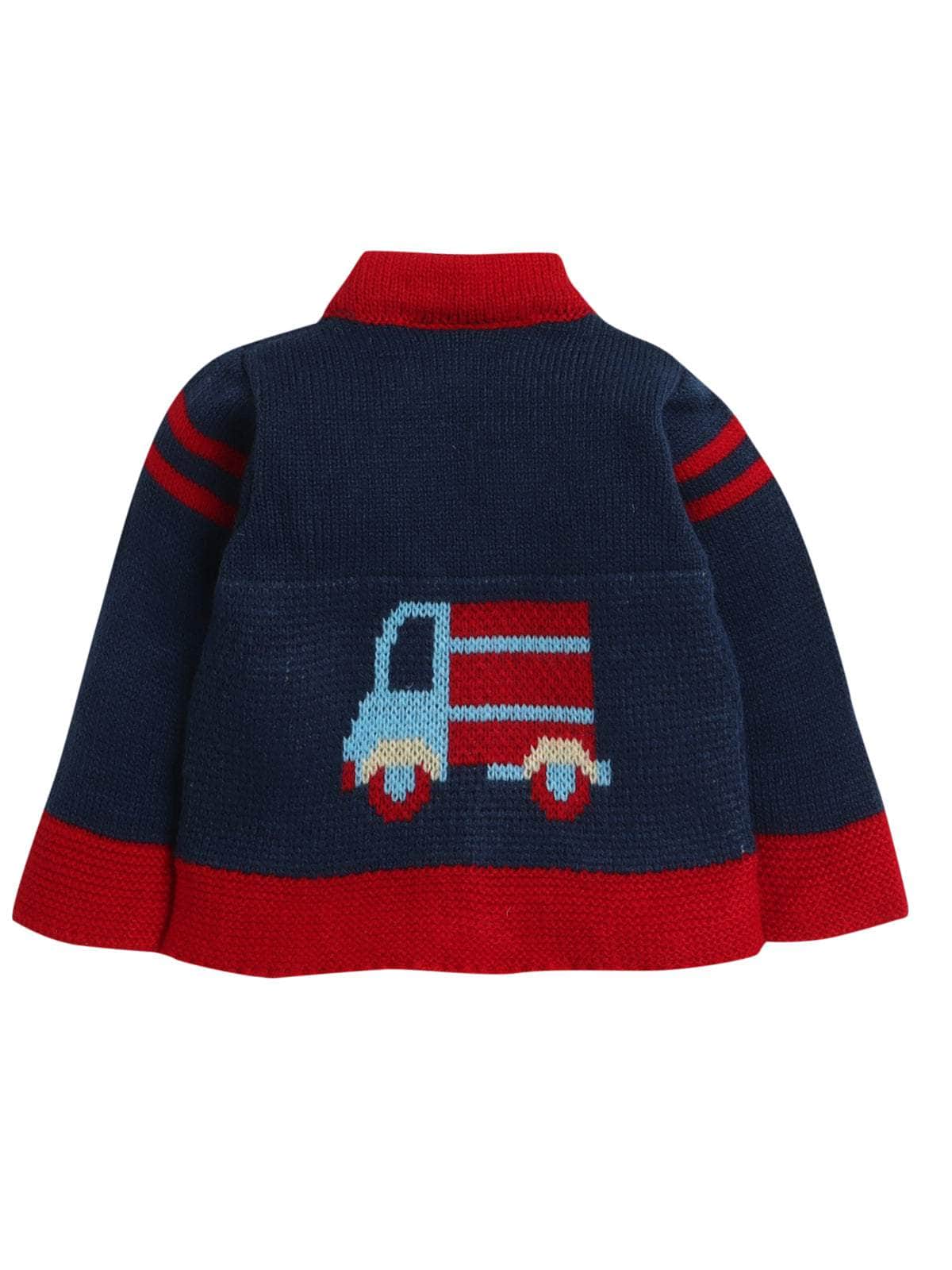 Little Angels Tiny Wheels Knit Adventure Cardigan Tiny Wheels Knit Adventure