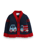 Little Angels Tiny Wheels Knit Adventure Cardigan Tiny Wheels Knit Adventure