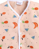 Little Angels Kids Fruit Print Summer Top & Shorts Set | Breathable Cotton Loungewear Combos Fruit Print Half-Sleeve Top & Shorts Set