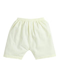 Little Angels Little Angels Scoop Neck Yellow Cotton Sleeveless Printed Vest & Solid Shorts For Baby Boys Combos Move & Groove Top and Shorts