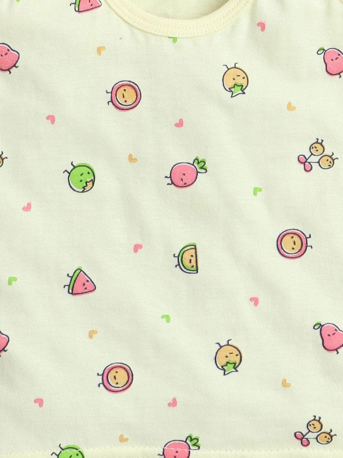 Little Angels Little Angels Scoop Neck Cotton Blue Sleeveless Printed Vest & Solid Shorts For Baby Boys Combos Move & Groove Top and Shorts