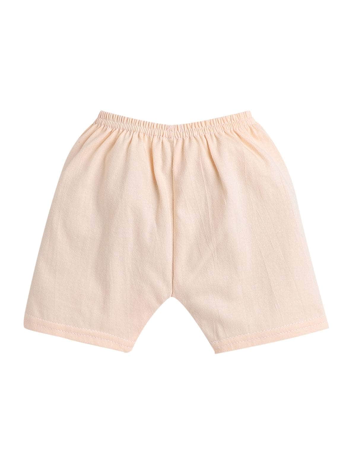 Little Angels Little Angels Scoop Neck Cotton Blue Sleeveless Printed Vest & Solid Shorts For Baby Boys Combos Move & Groove Top and Shorts