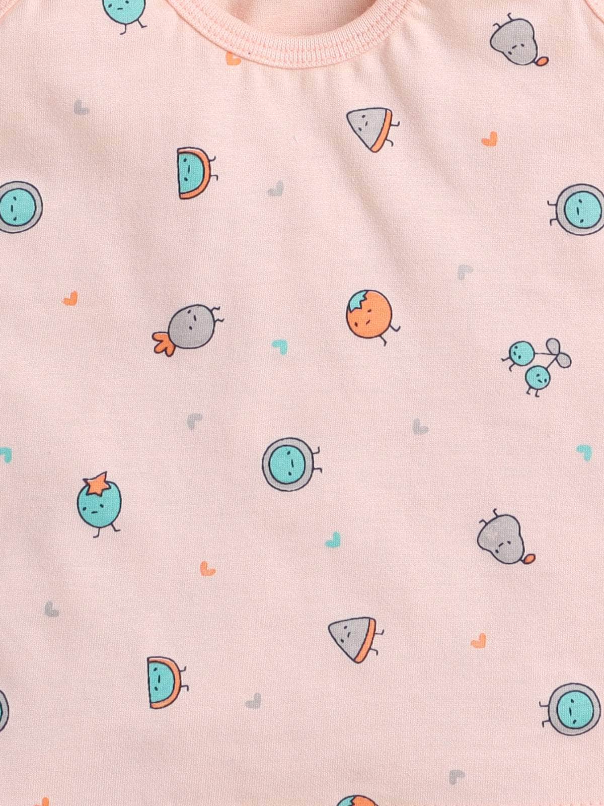 Little Angels Little Angels Scoop Neck Cotton Blue Sleeveless Printed Vest & Solid Shorts For Baby Boys Combos Move & Groove Top and Shorts