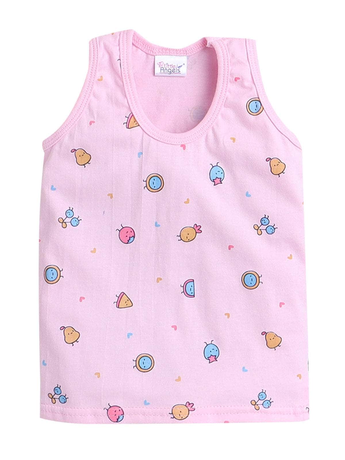 Little Angels Little Angels Scoop Neck Cotton Blue Sleeveless Printed Vest & Solid Shorts For Baby Boys Combos Move & Groove Top and Shorts