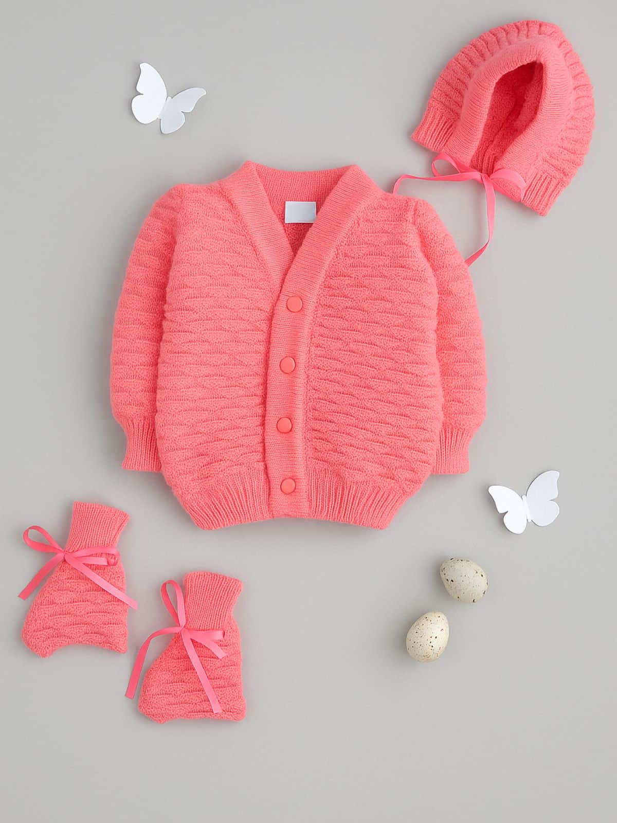 Little Angels Crayon Dreams Knit Set Crayon Dreams Knit Set 0-3 M / NeonPink