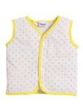 Little Angels Little Angels Pack of 4 Jhabla/Vest Cotton V-Neck Sleeveless Printed Jhablas For Baby Boys and Baby Girls Jhabla/Vest Cosmic Cuddles Sleeveless Vest