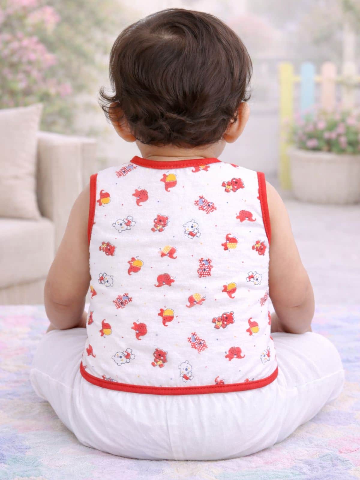 Little Angels Shop Cotton Jhabla Pack of 4 | My Little Angels Jhabla/Vest Cotton Baby Jhabla Set – Pack of 4