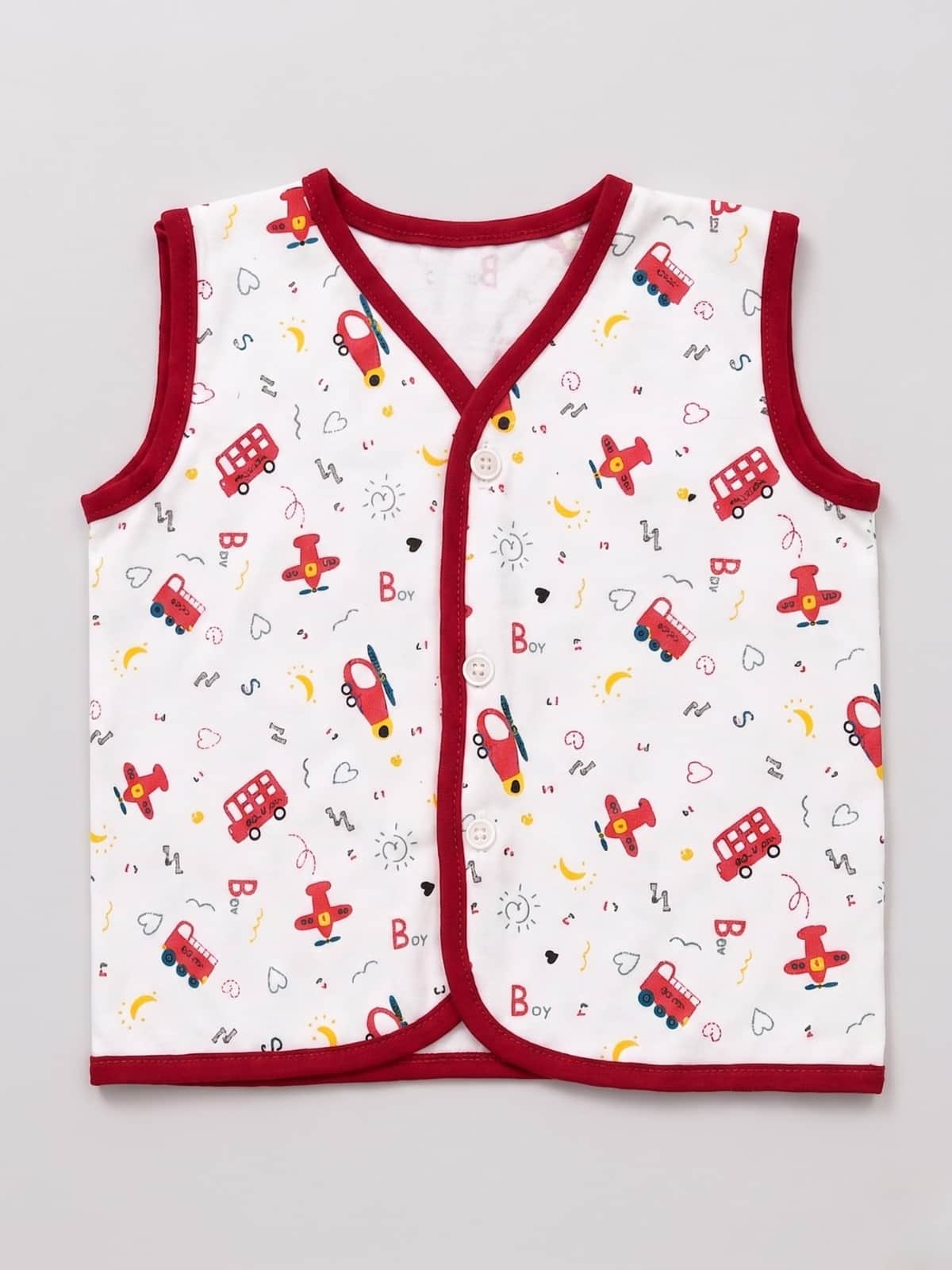 Little Angels Shop Cotton Jhabla Pack of 4 | My Little Angels Jhabla/Vest Cotton Baby Jhabla Set – Pack of 4
