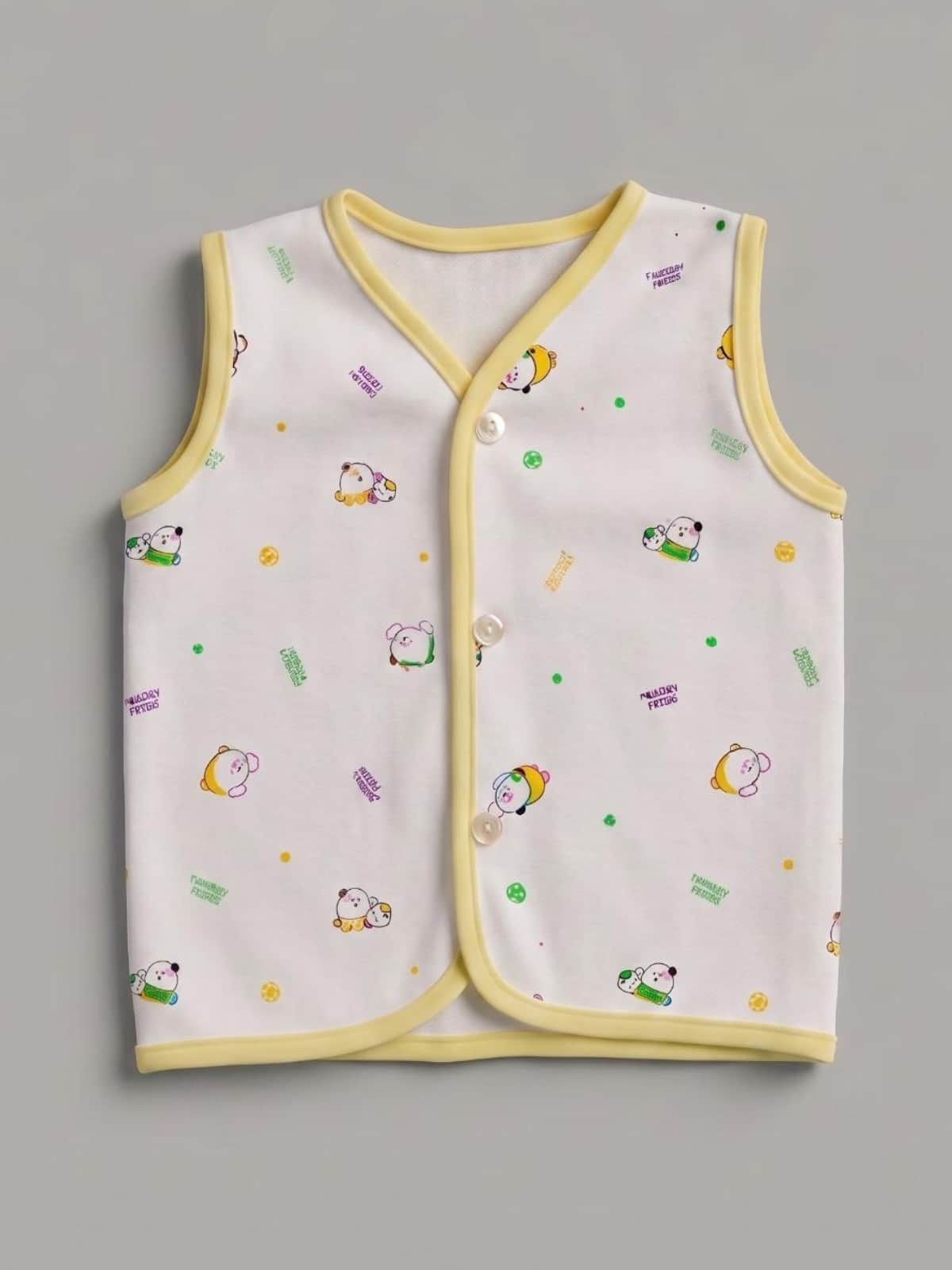 Little Angels Shop Cotton Jhabla Pack of 4 | My Little Angels Jhabla/Vest Cotton Baby Jhabla Set – Pack of 4