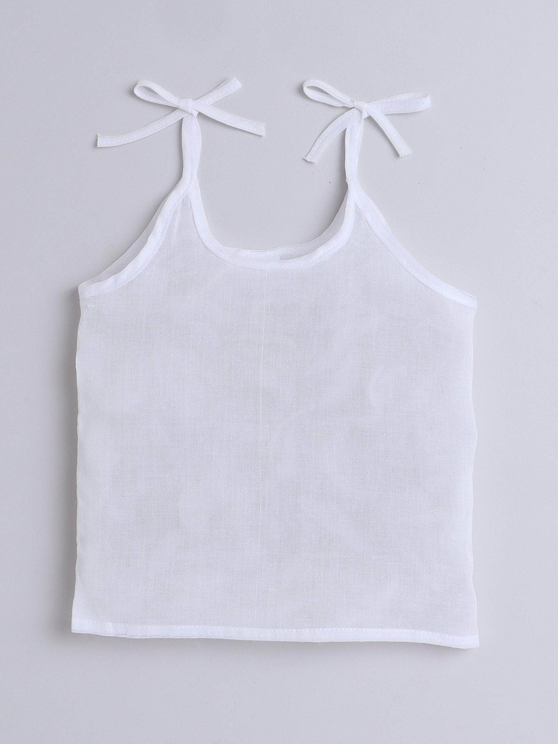Little Angels Little Angels Organic Mulmul Hospital Safe Pure White Vest Pack Jhabla/Vest Organic Mulmul Hospital Safe Pure White Vest - (0-3M)