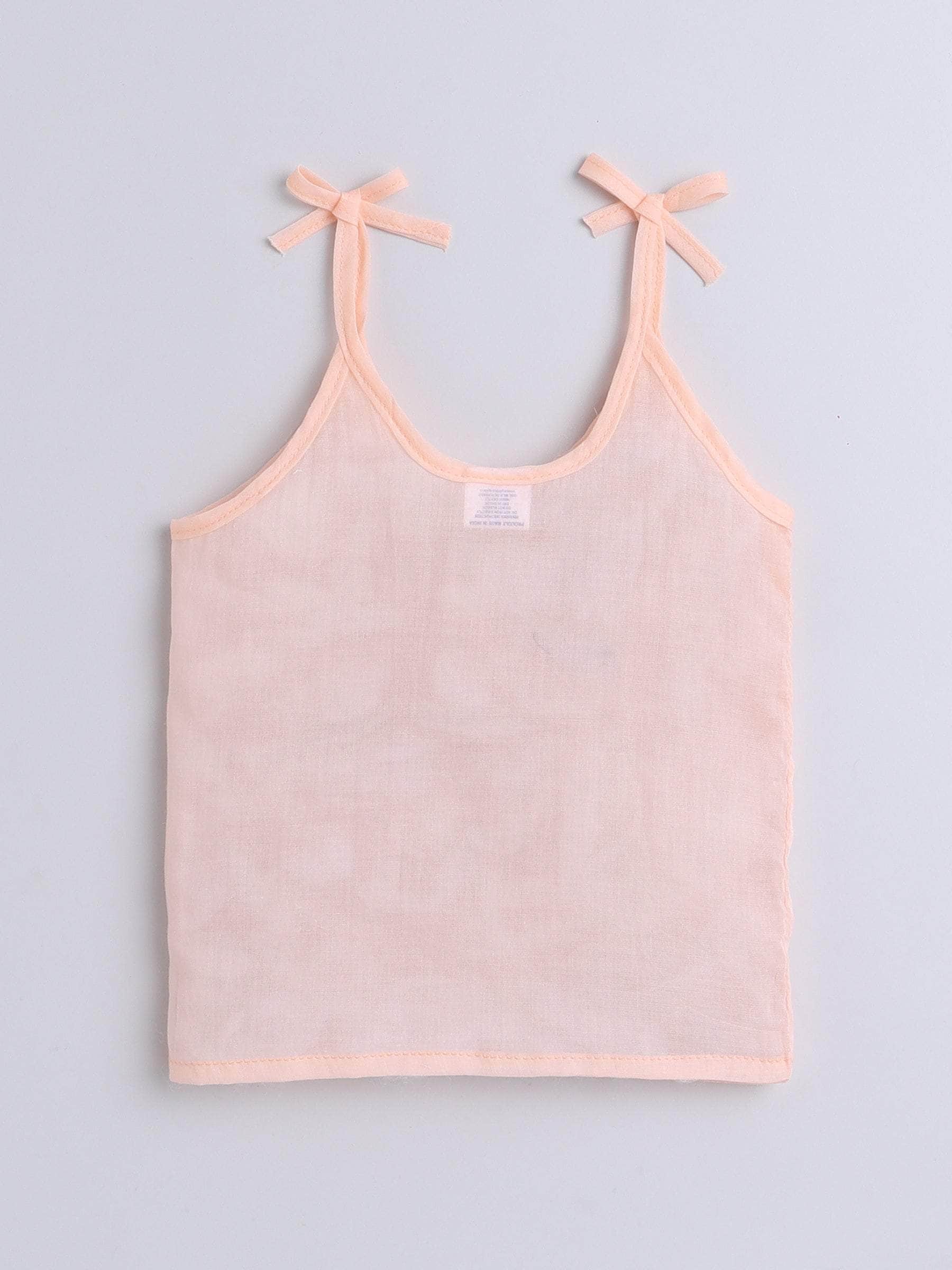 Little Angels Little Angels Organic Mulmul Hospital Safe Multi Color Vest Pack Jhabla/Vest Organic Mulmul Hospital Safe Vest - (0-3M)