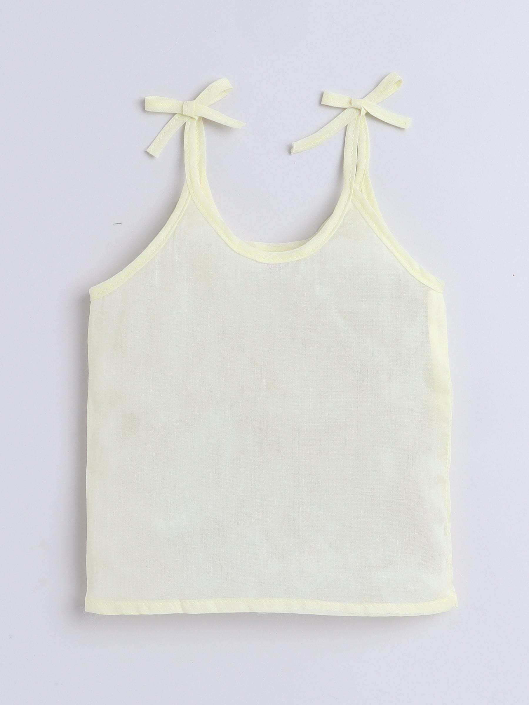 Little Angels Little Angels Organic Mulmul Hospital Safe Multi Color Vest Pack Jhabla/Vest Organic Mulmul Hospital Safe Vest - (0-3M)