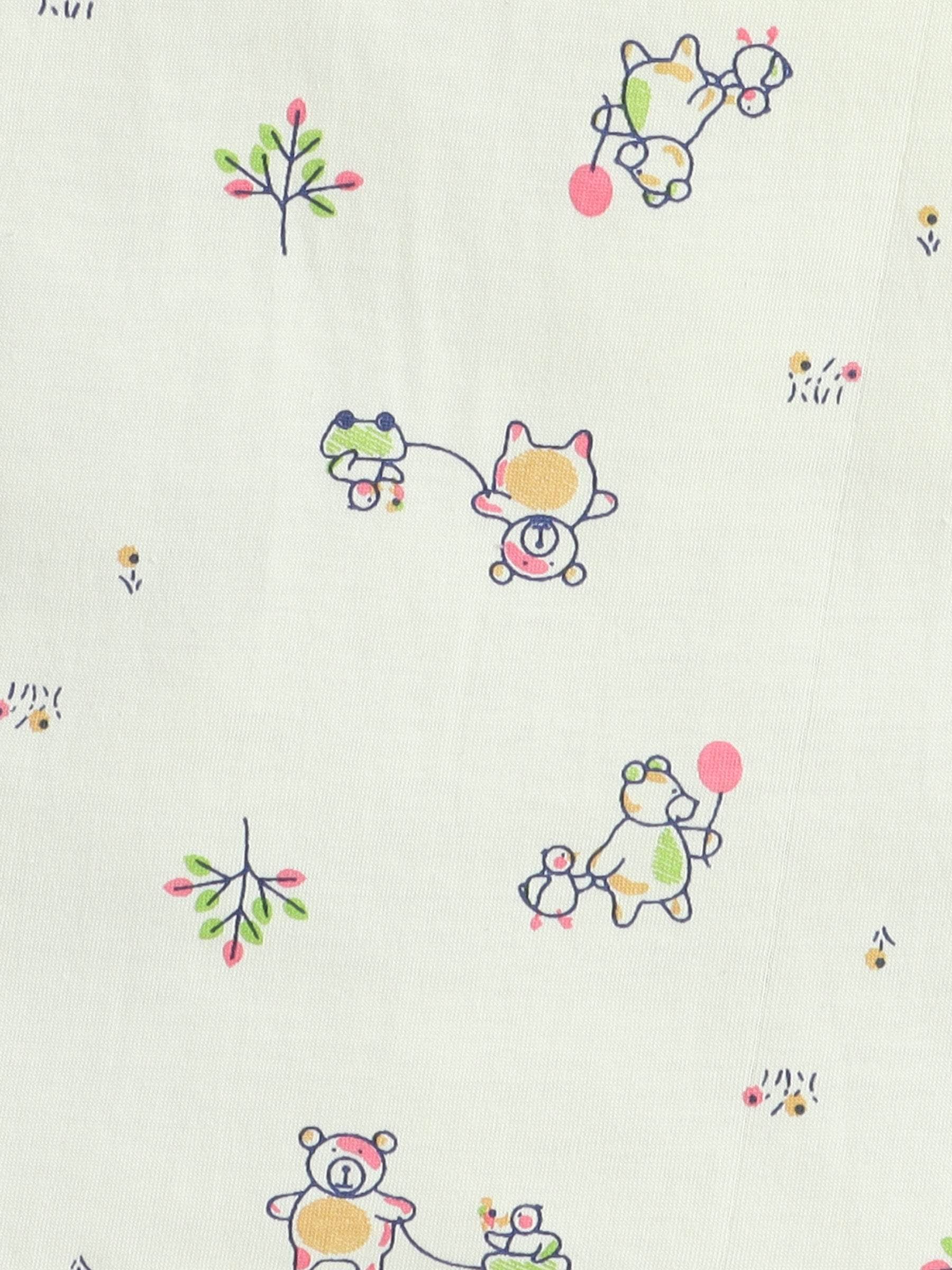 Little Angels Little Angels Baby Cotton Cartoon Tie-Knot Cotton Vest– 4-Pack (0-12 M) Jhabla/Vest Playful Pals Baby vest Combo