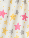 Little Angels Little Angels Star Print Sleeveless Frock - Pack of 3 Jhabla/Vest Soft Starburst Baby Vest Trio