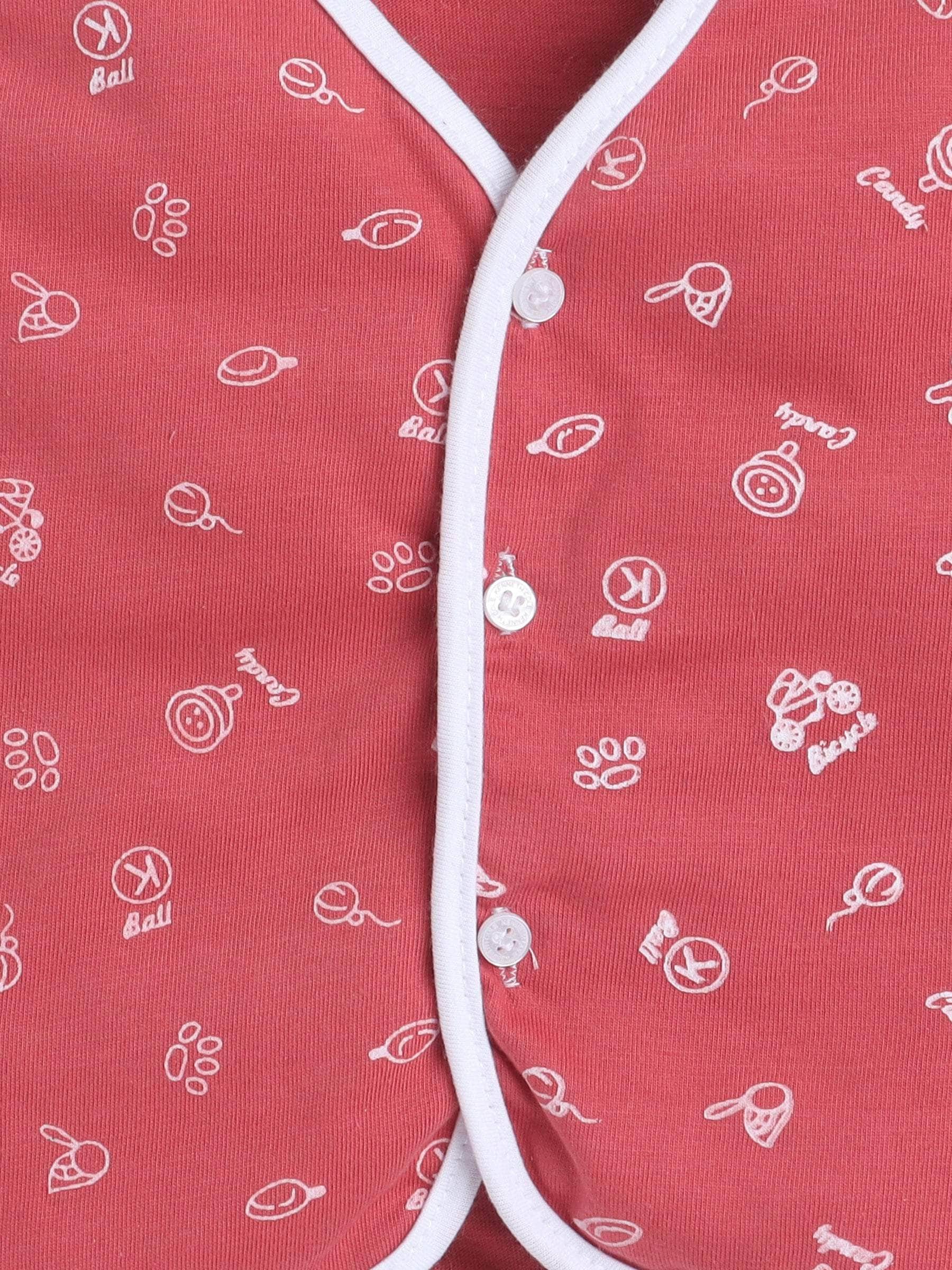 Little Angels Little Angels Baby Cotton Print Vests – Pack of 4 Jhabla/Vest Tiny Tales Printed Sleeveless vests