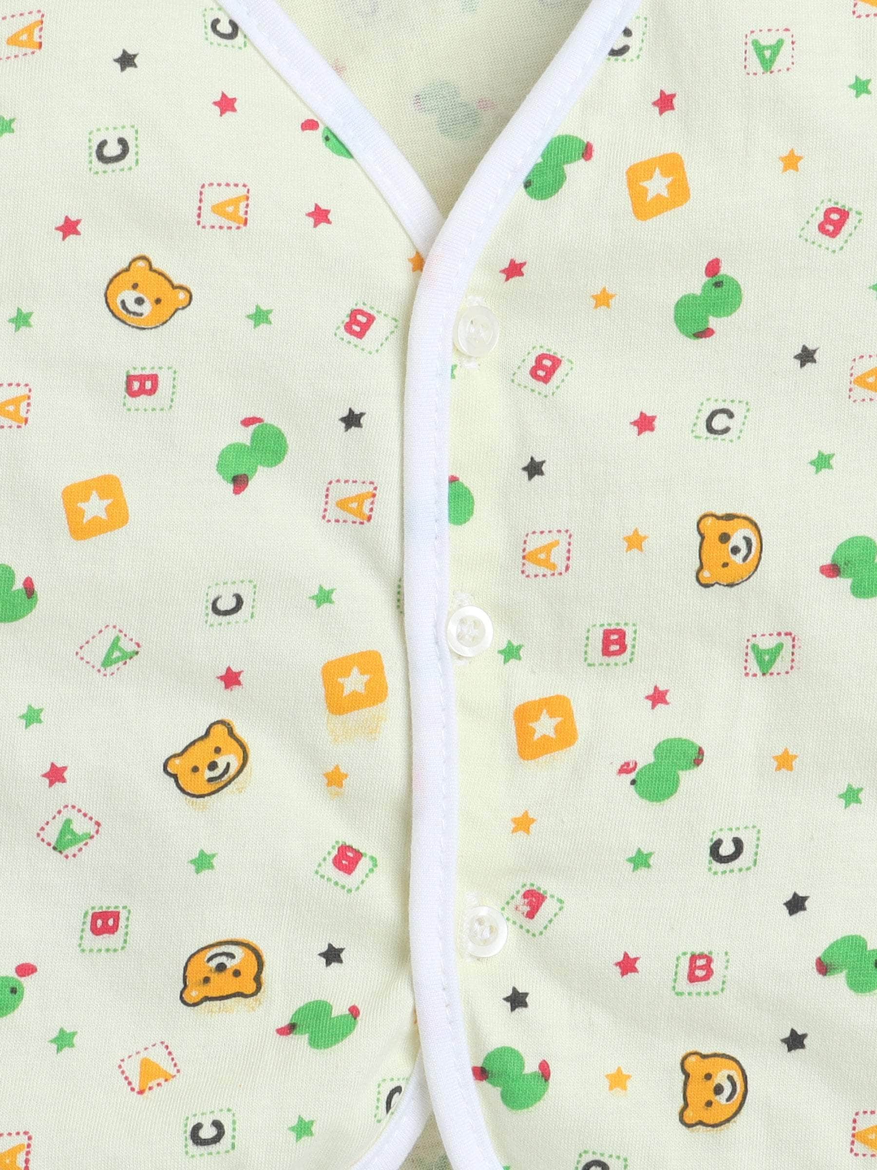 Little Angels Little Angels Baby Cotton Print Vests – Pack of 4 Jhabla/Vest Tiny Tales Printed Sleeveless vests