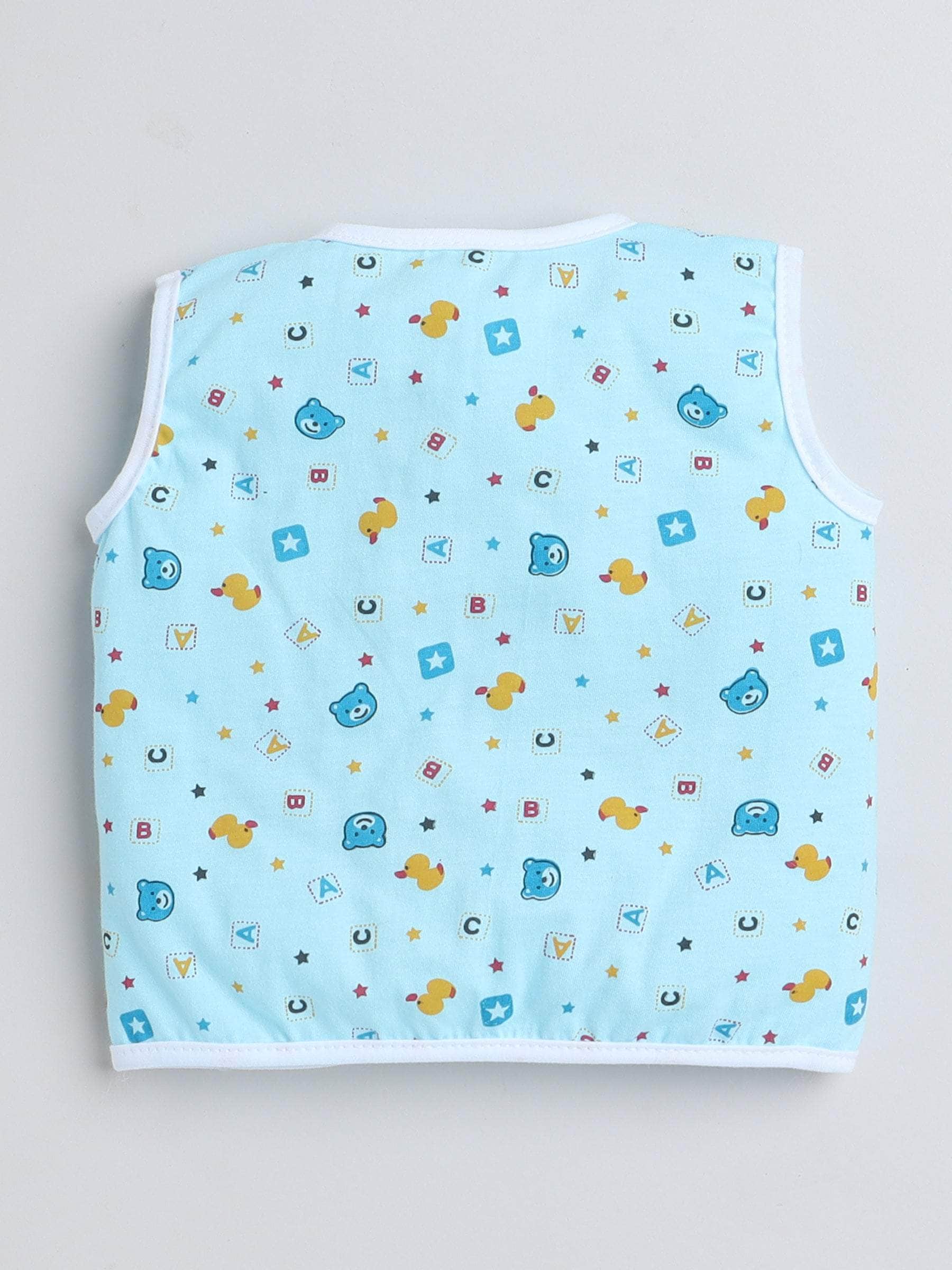 Little Angels Little Angels Baby Cotton Print Vests – Pack of 4 Jhabla/Vest Tiny Tales Printed Sleeveless vests