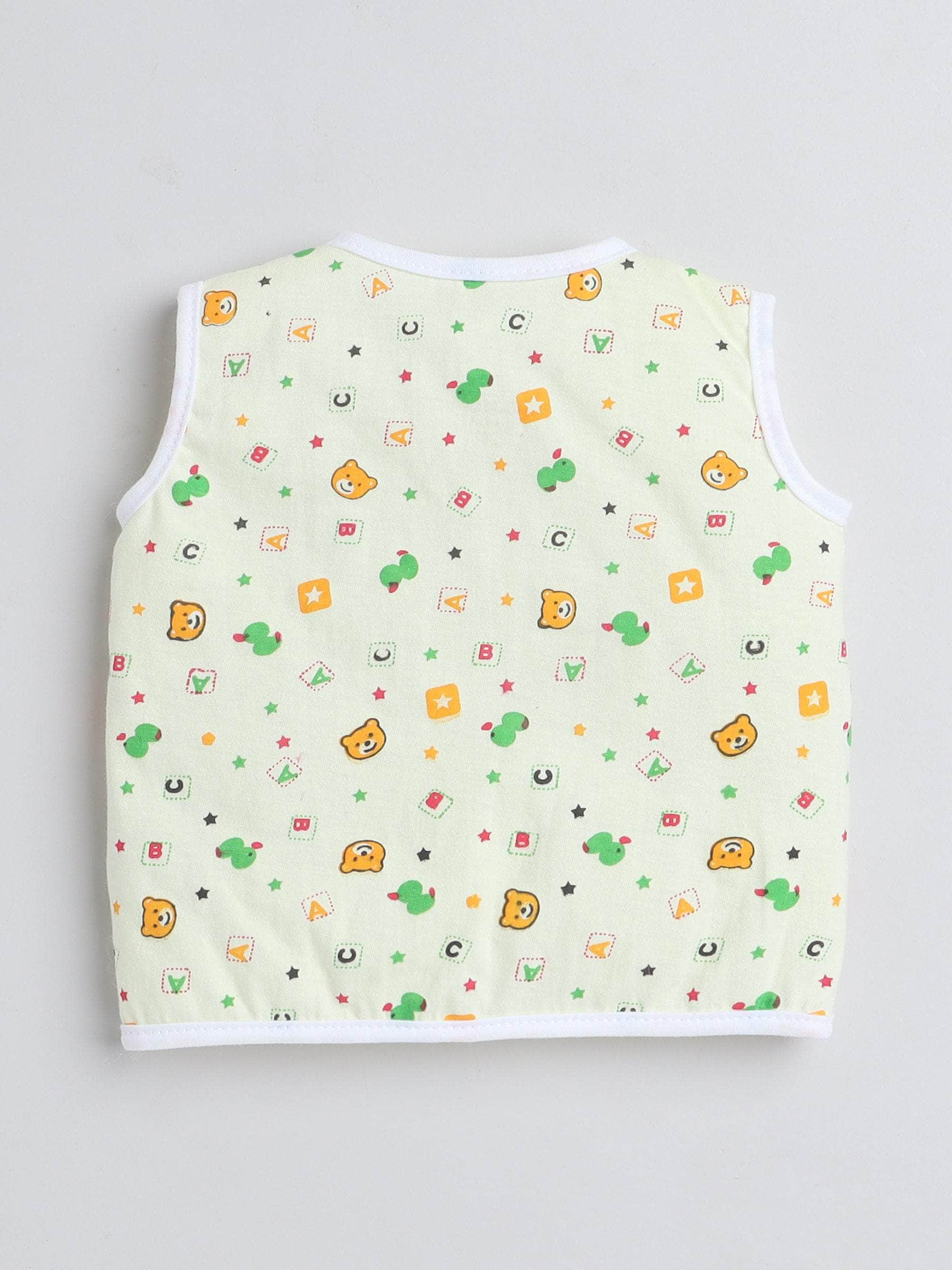 Little Angels Little Angels Baby Cotton Print Vests – Pack of 4 Jhabla/Vest Tiny Tales Printed Sleeveless vests