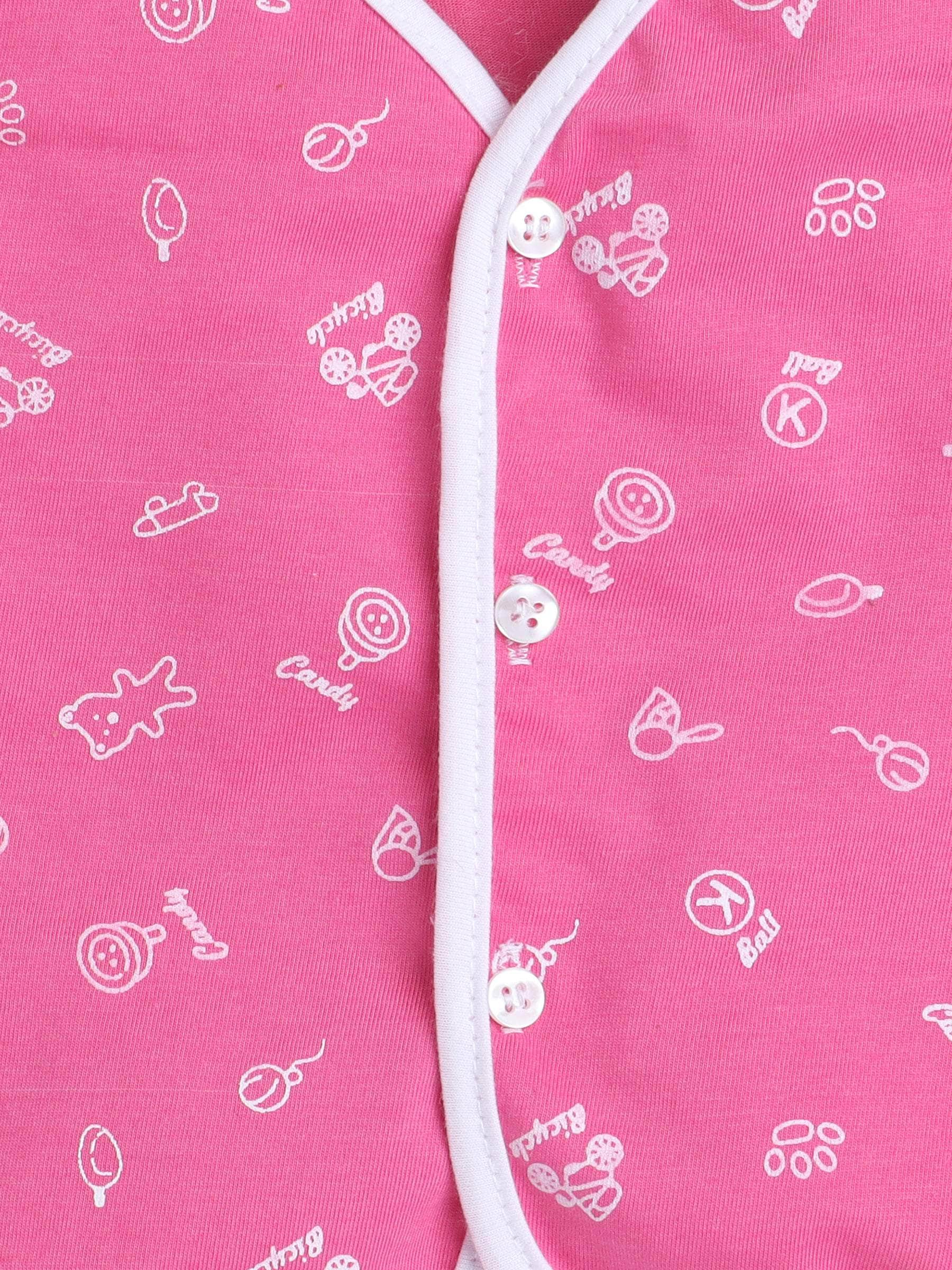 Little Angels Little Angels Baby Cotton Print Vests – Pack of 4 Jhabla/Vest Tiny Tales Printed Sleeveless vests