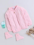 Little Angels Little Loops Knit  Magic Cardigan Little Loops Knit  Magic Cardigan 0-3 M / Pink