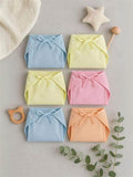 Little Angels Little Angels Solid Nappy / Langot - Pastel Pack of 6 Nappy/Langot Color Splash Interlock Nappies