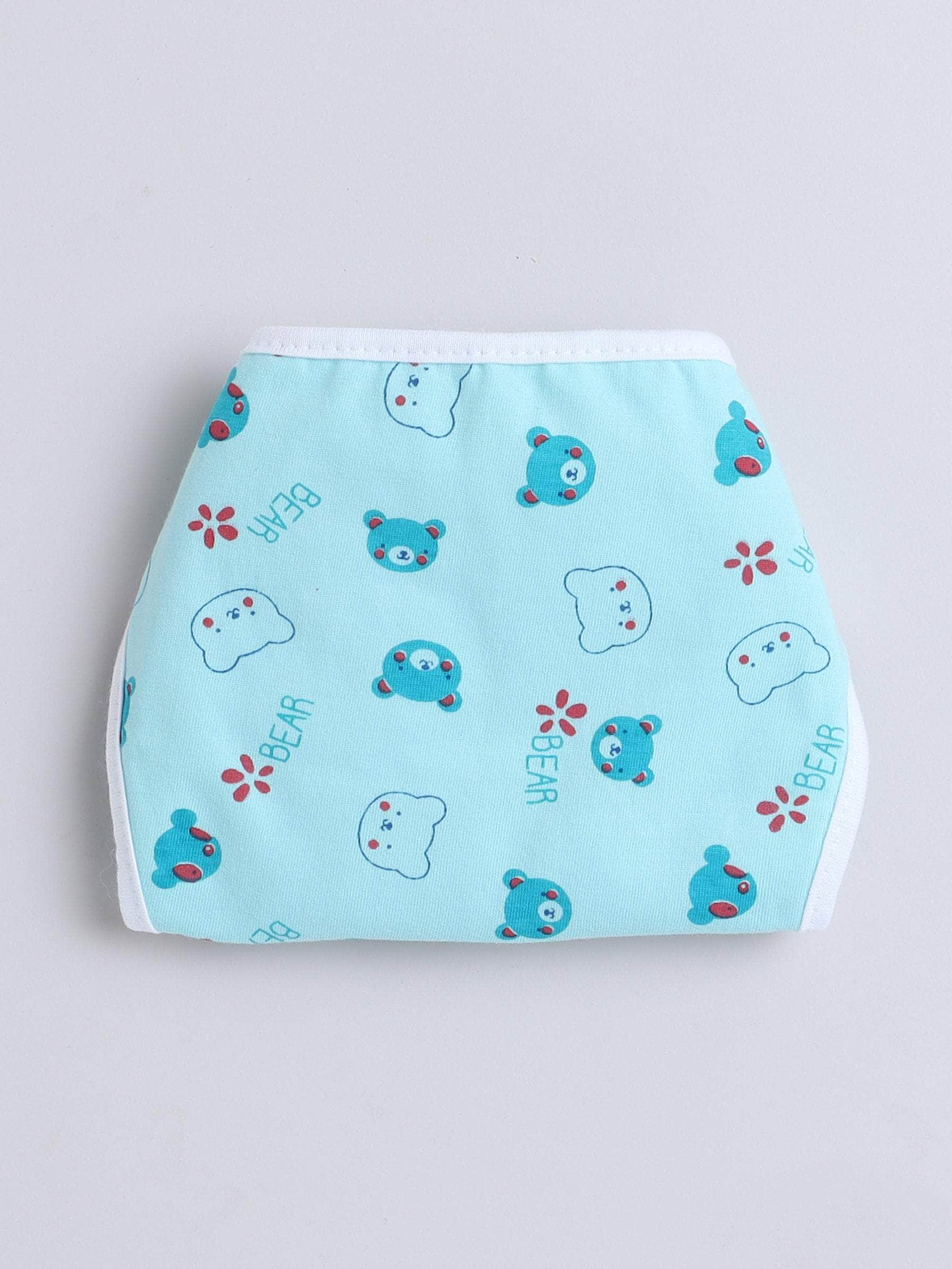 Little Angels Little Angels Teddy Print Nappy / Langot Pack of 6 Nappy/Langot Rainbow Soft Nappy Set - (0-3M)