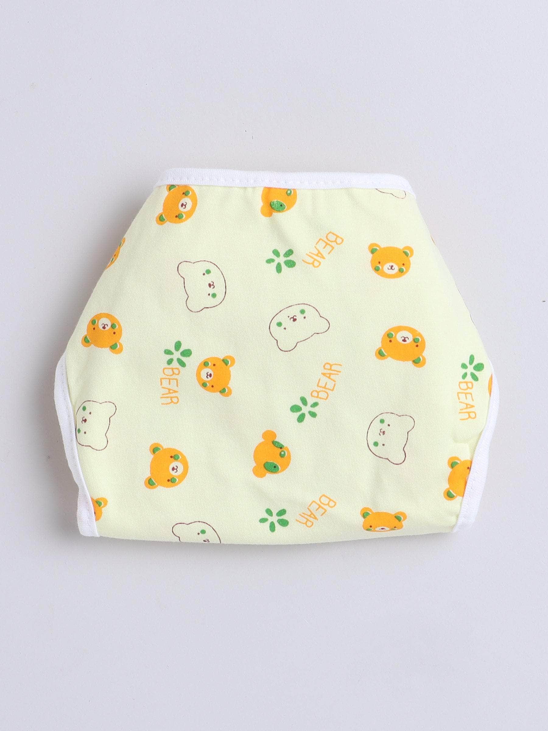 Little Angels Little Angels Teddy Print Nappy / Langot Pack of 6 Nappy/Langot Rainbow Soft Nappy Set - (0-3M)