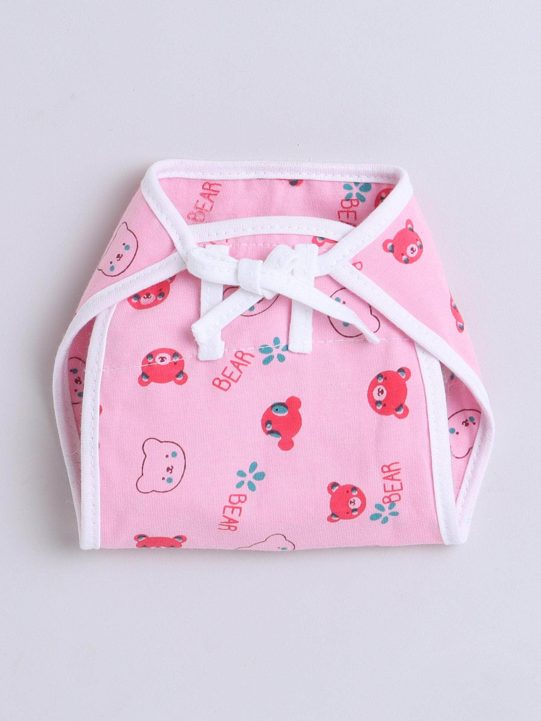 Little Angels Little Angels Teddy Print Nappy / Langot Pack of 6 Nappy/Langot Rainbow Soft Nappy Set - (0-3M)