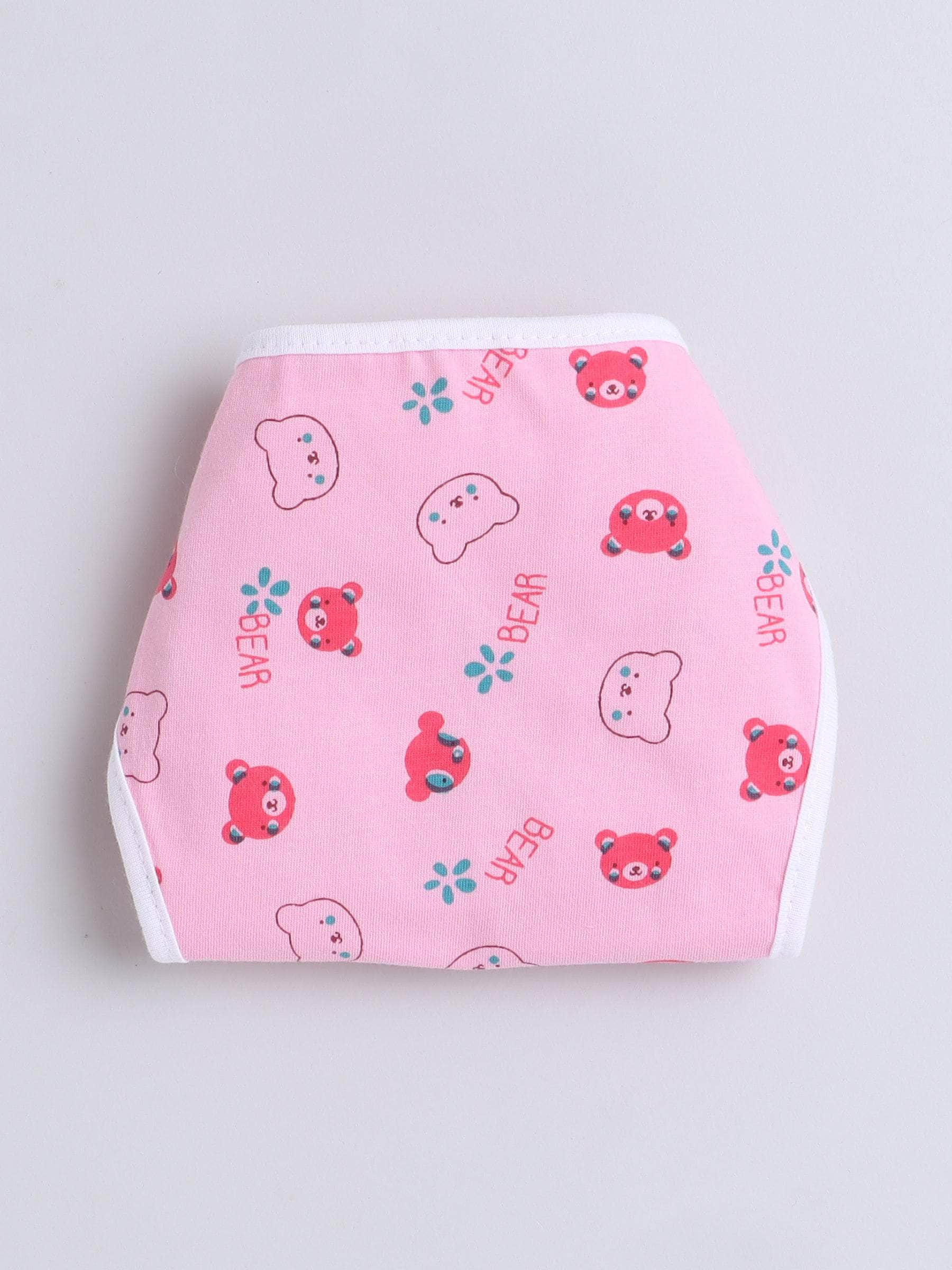 Little Angels Little Angels Teddy Print Nappy / Langot Pack of 6 Nappy/Langot Rainbow Soft Nappy Set - (0-3M)