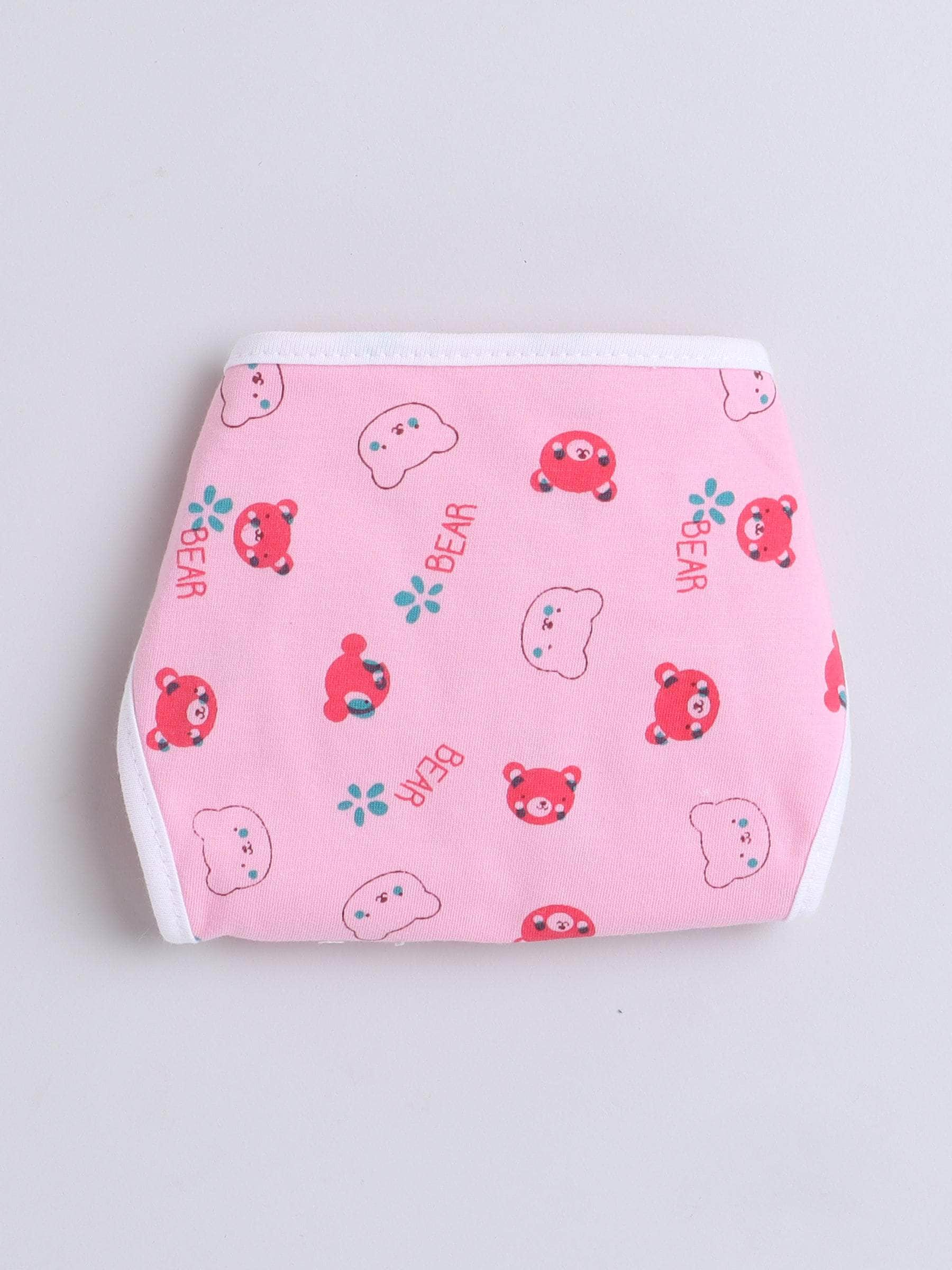 Little Angels Little Angels Teddy Print Nappy / Langot Pack of 6 Nappy/Langot Rainbow Soft Nappy Set - (0-3M)