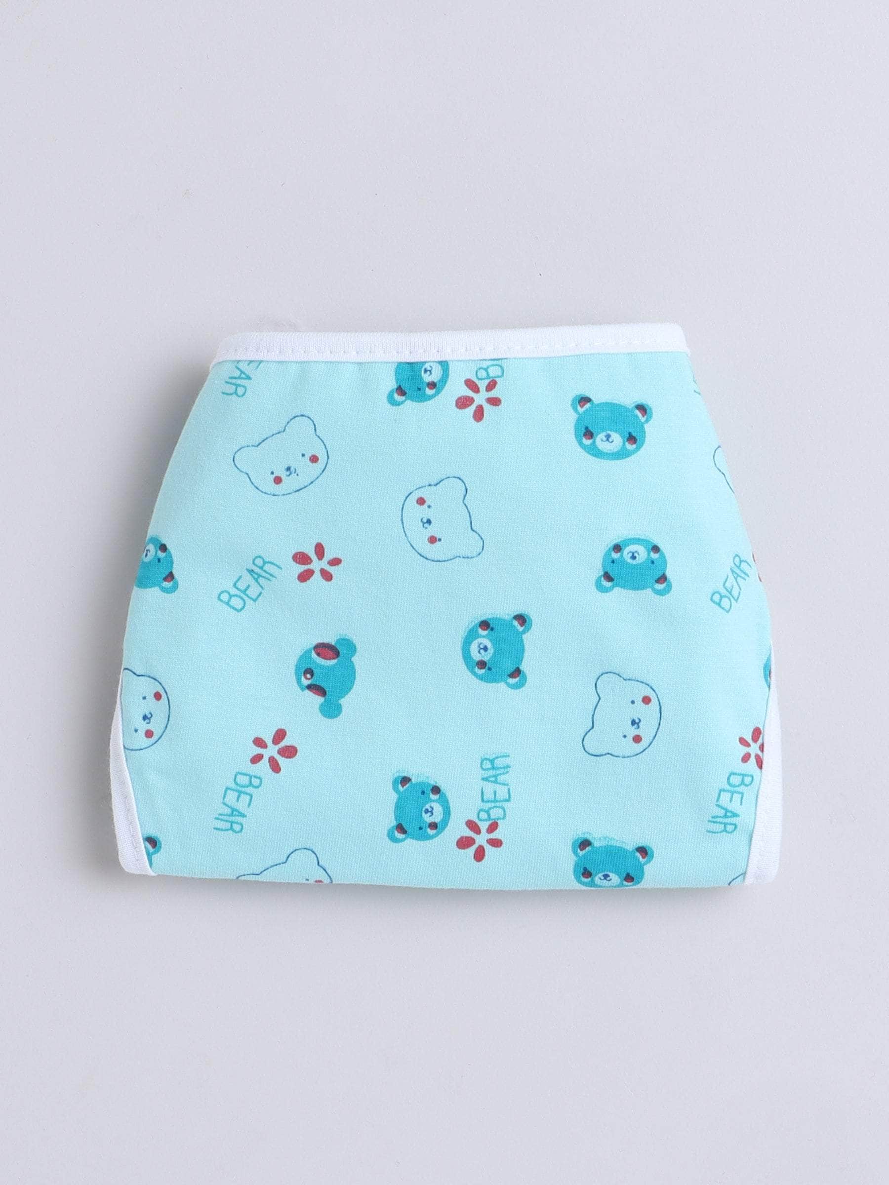 Little Angels Little Angels Teddy Print Nappy / Langot Pack of 6 Nappy/Langot Rainbow Soft Nappy Set - (0-3M)