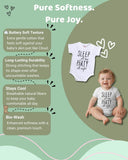 Little Angels White Cotton Graphic Print Baby Romper Onesies Comfortable White Cotton Romper for Newborns