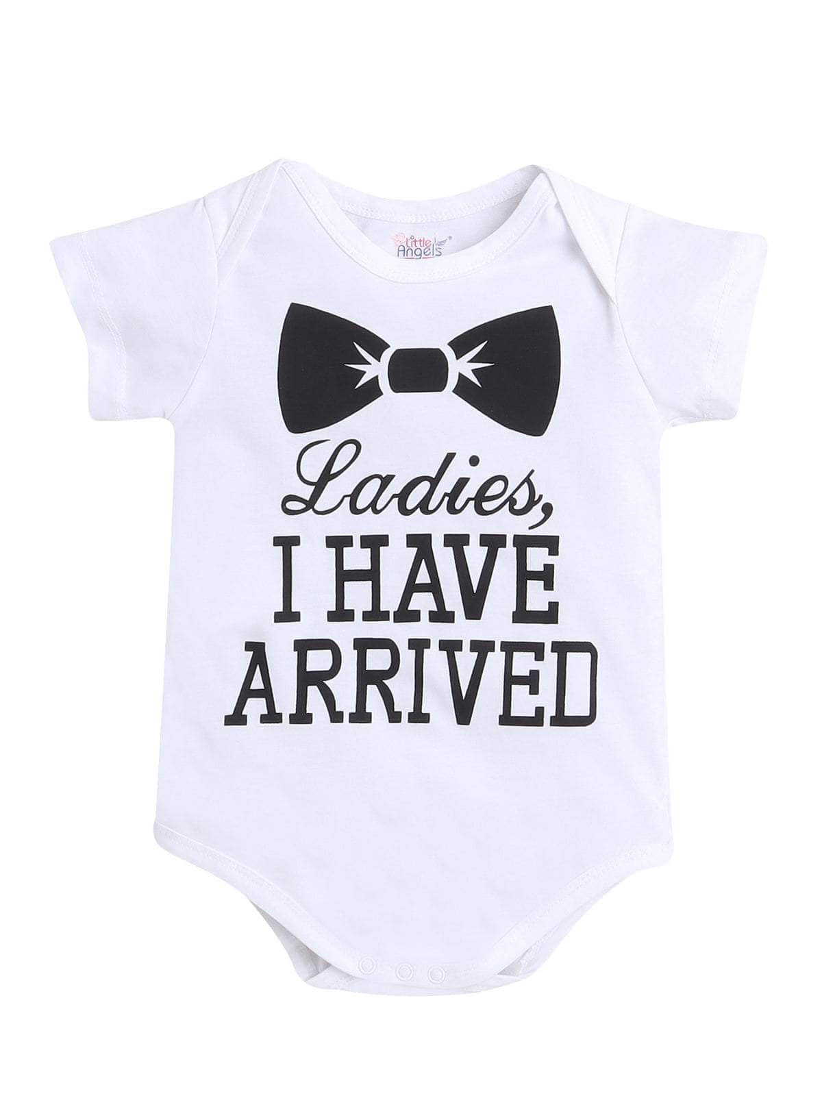 Little Angels Little Angels 1 Pc Onesies/Romper Cotton Round Neck Half Sleeves Graphic Print Romper For Baby Boys and Baby Girls Onesies Little Doodles Printed Baby Onesie