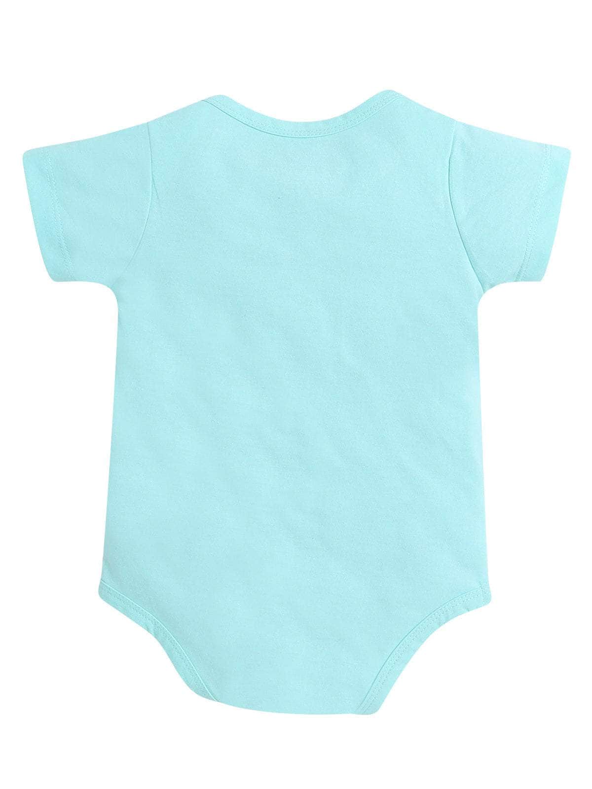 Little Angels Little Angels 1 Pc Onesies/Romper Cotton Round Neck Half Sleeves Graphic Print Romper For Baby Boys Onesies Little Doodles Printed Baby Onesie