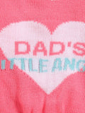 Little Angels Little Angels Baby Wool Round Neck Full Sleeves Jacquard Heart Pullover Sweater For Baby Girls Pullover Cozy Dad’s Little Angel Knitted Pullover