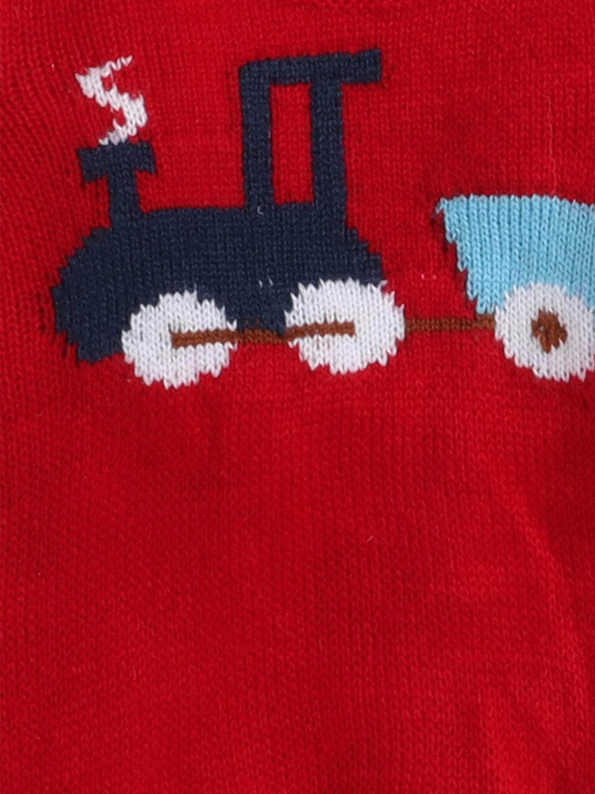Little Angels Little Engine Knit Pullover Pullover Little Engine Knit Pullover