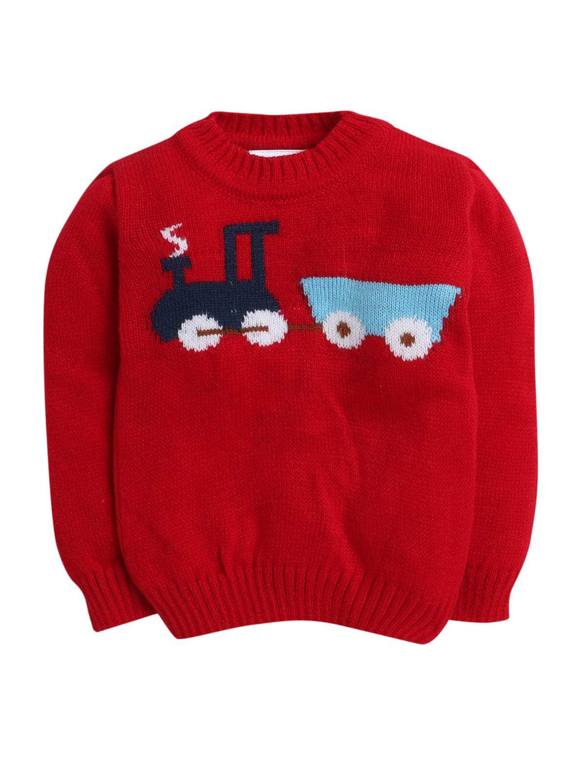 Little Angels Little Engine Knit Pullover Pullover Little Engine Knit Pullover