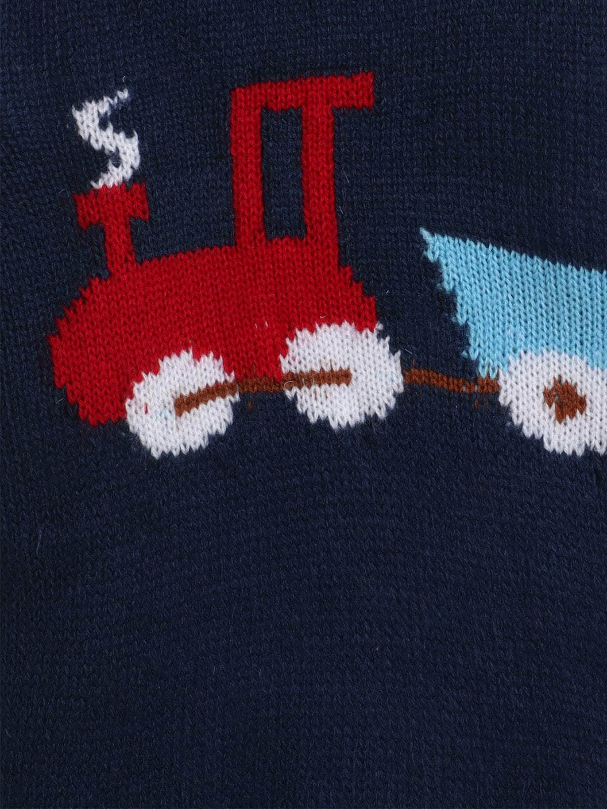 Little Angels Little Engine Knit Pullover Pullover Little Engine Knit Pullover