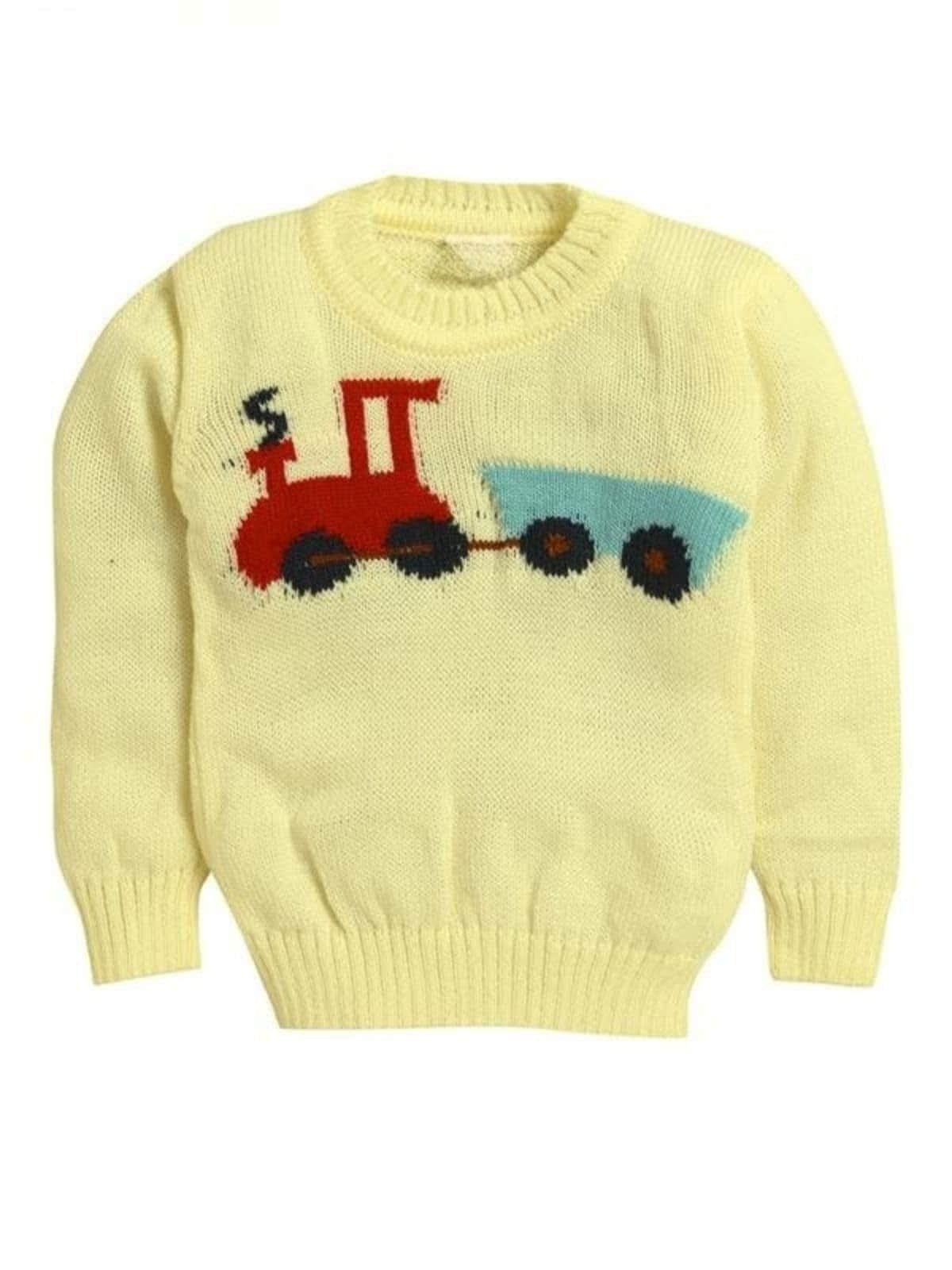 Little Angels Little Engine Knit Pullover Pullover Little Engine Knit Pullover