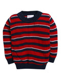 Little Angels Little Angels Baby Wool Round Neck Full Sleeves Striped Pullover Sweater for Baby Boys Pullover Rainbow Snuggles, One Stitch Away Pullover