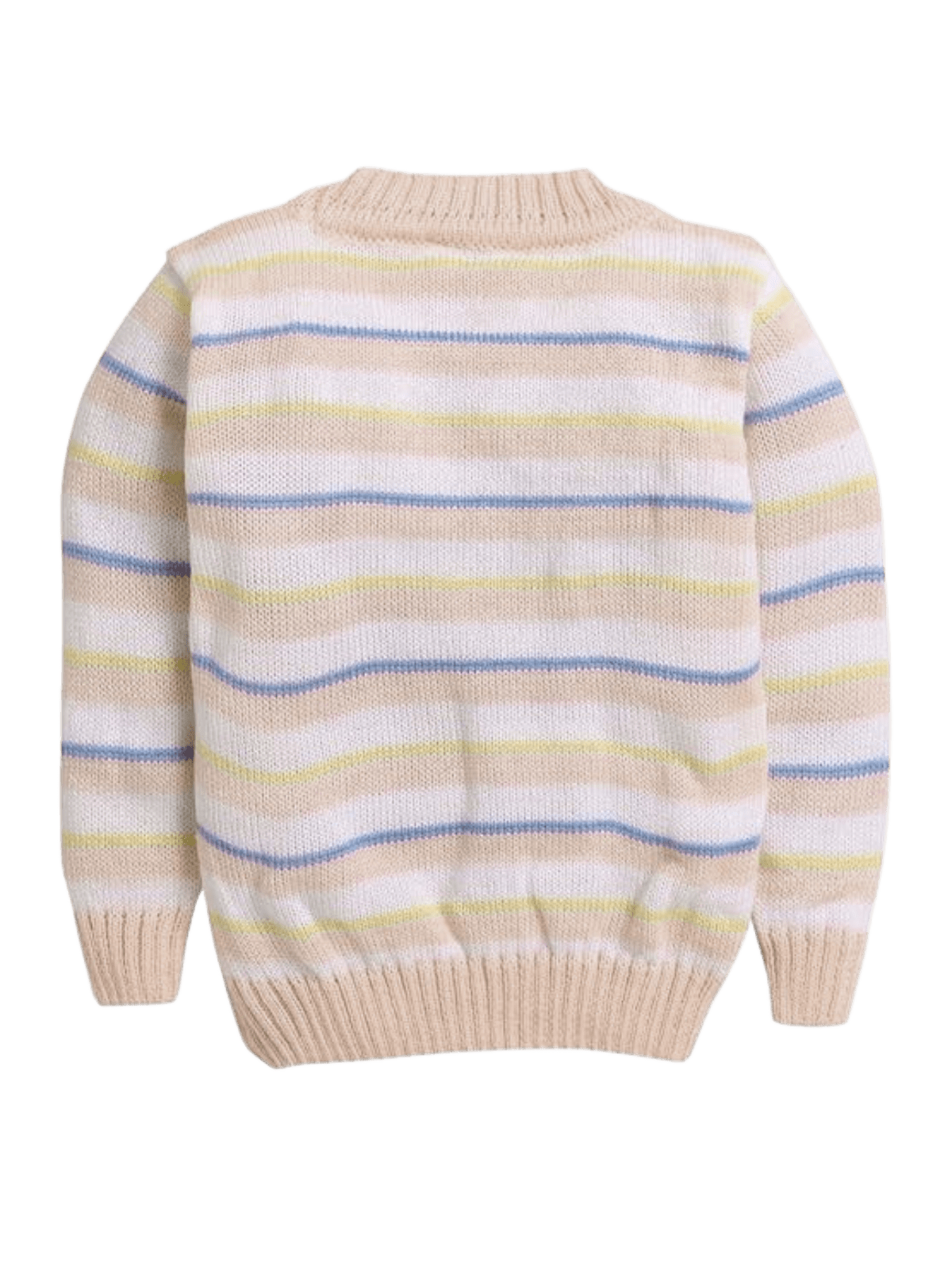 Little Angels Little Angels Baby Wool Round Neck Full Sleeves Striped Pullover Sweater for Baby Boys Pullover Rainbow Snuggles, One Stitch Away Pullover