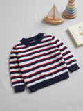 Little Angels Little Angels Baby Wool Round Neck Full Sleeves Striped Pullover Sweater for Baby Boys Pullover Rainbow Snuggles, One Stitch Away Pullover