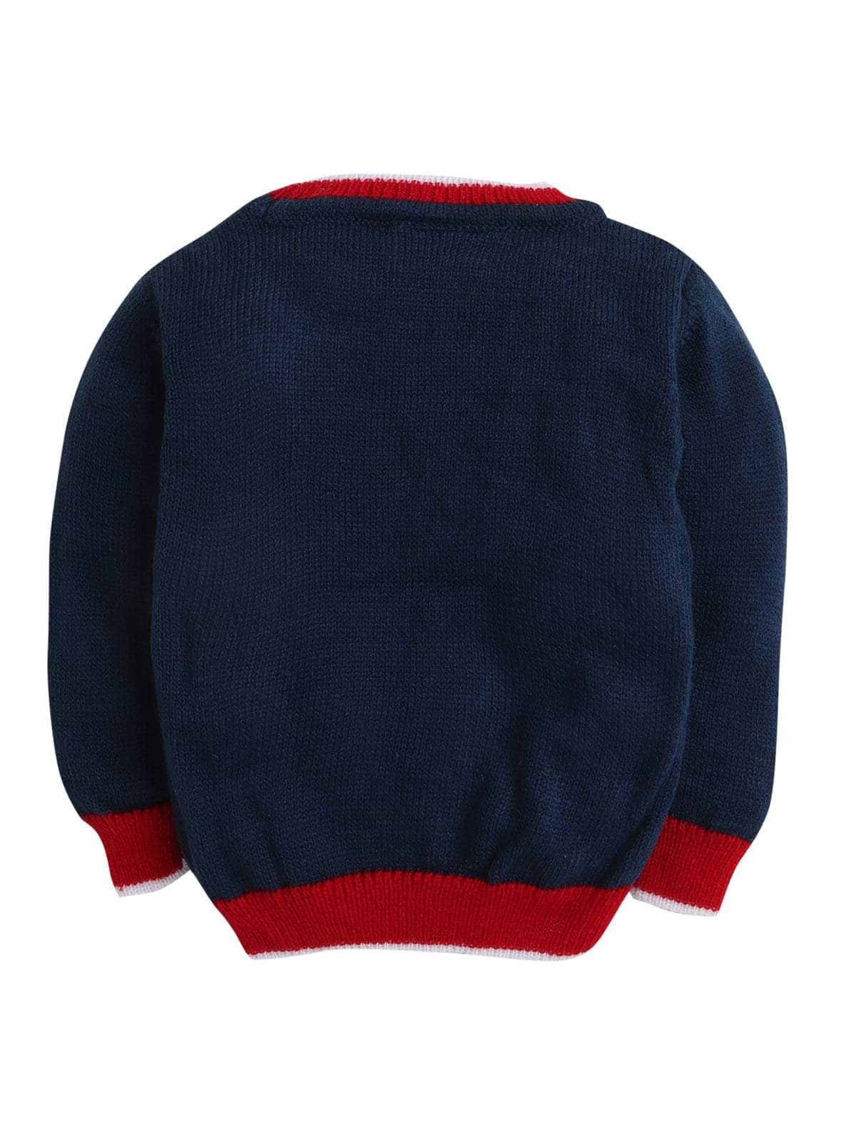 Little Angels Little Angels Baby Sweater Pullover with Long Sleeves, Round Neck and Giraffe Design for Kids 3 to 4 Years Pullover Tall Buddy Knit Pullover