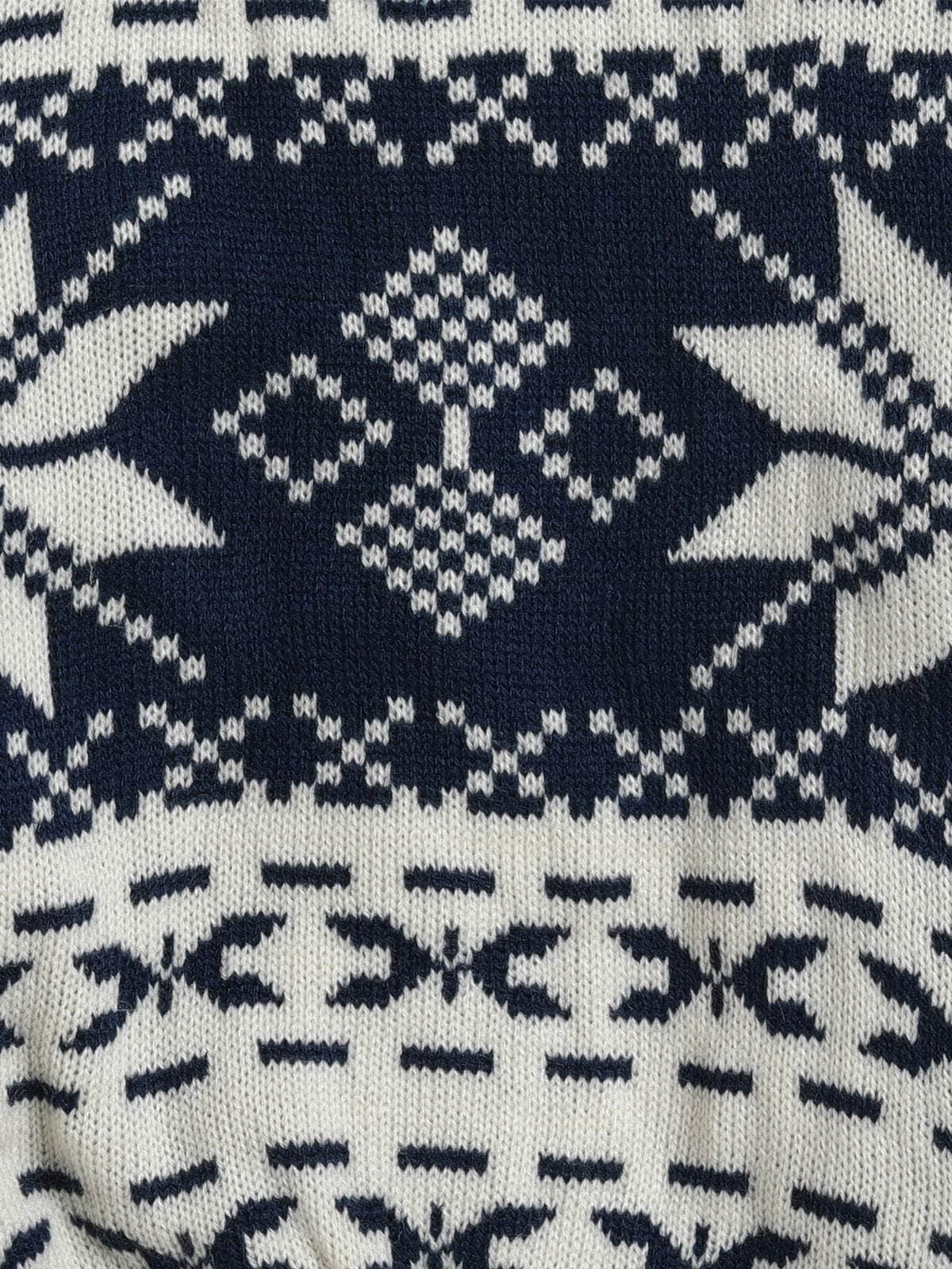 Little Angels Little Angels Baby Wool Round Neck Full Sleeves Striped Pullover Sweater for Baby Boys Pullover Tiny Snowflakes Knitted Sweater