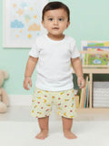 Little Angels Tropical Fruit Cotton Baby Shorts | Infant & Toddler Summer Wear Shorts Tropical Fruit Print Cotton Shorts for Infants & Toddlers 0-3 M / Yellow / Cotton