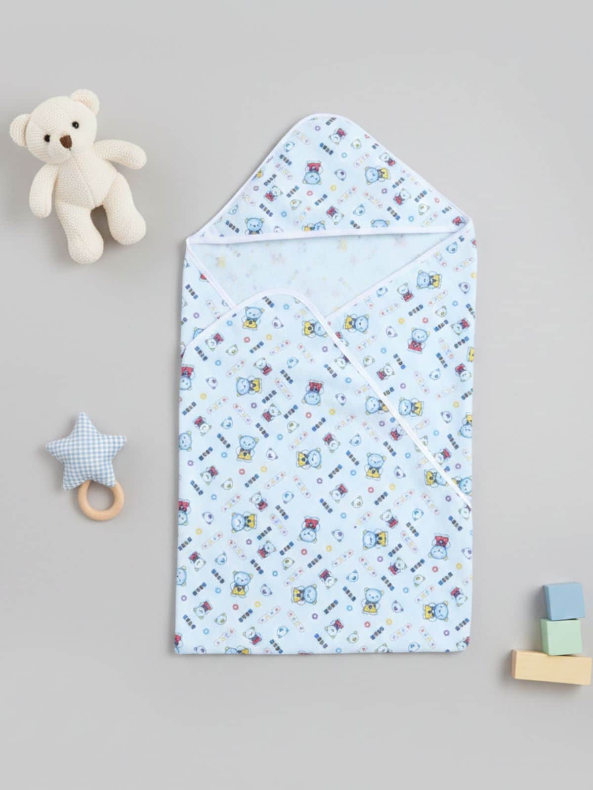 Little Angels Comfy Cocoon Baby Swaddle Wrap Sleeping Bag Comfy Cocoon Baby Swaddle Wrap 0-1Y / Blue / Falallen