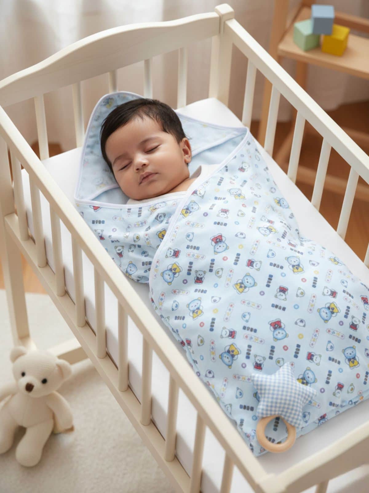 Little Angels Comfy Cocoon Baby Swaddle Wrap Sleeping Bag Comfy Cocoon Baby Swaddle Wrap