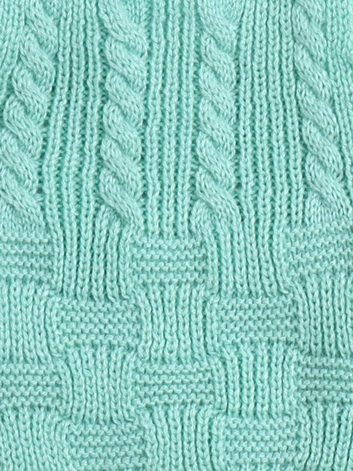 Little Angels Little Angels Baby Wool Square Neck Cable Knit with Basketweave Sleeveless Pullover For Baby Boys and Girls Sleeveless/vests Bundle Up Button-Up Basketweave Pullover