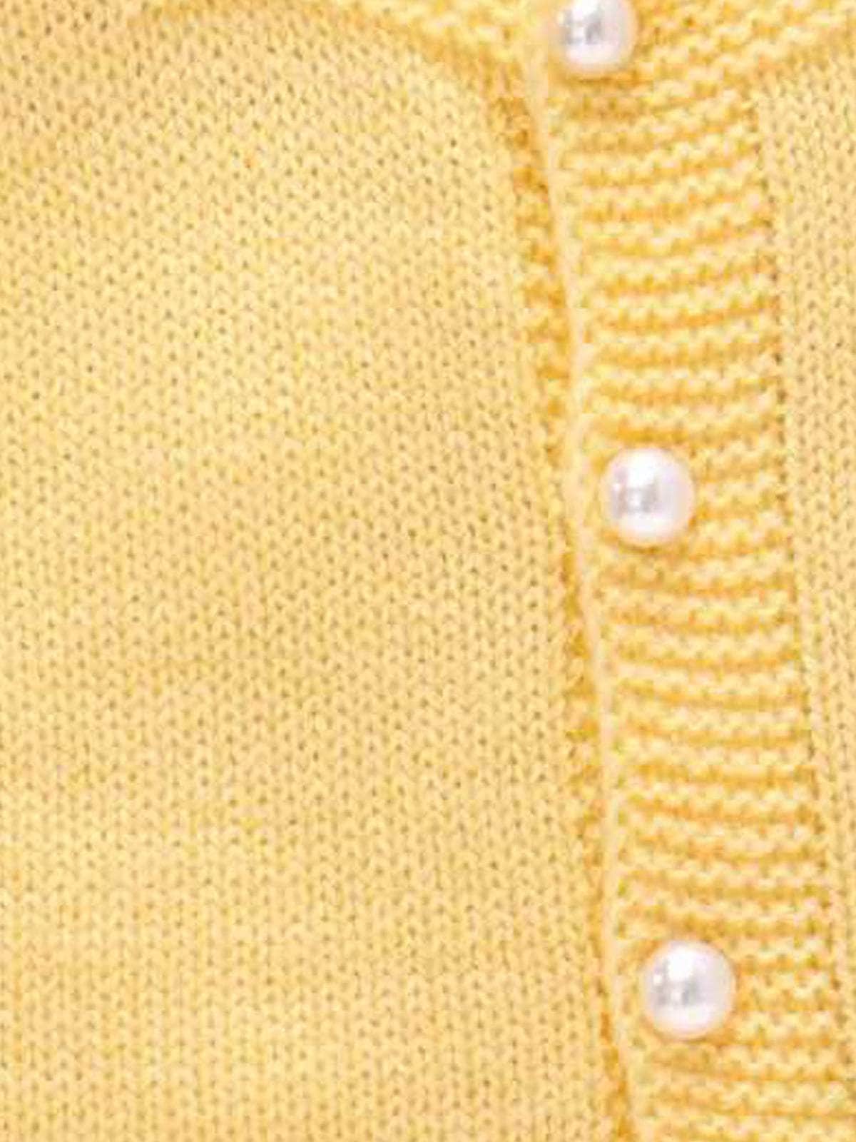Little Angels Little Angels Baby Wool Square Neck Embroidered Sleeveless Cardigan For Baby Boys and Girls Sleeveless/vests Little Buds Winter Knit Charm Vest
